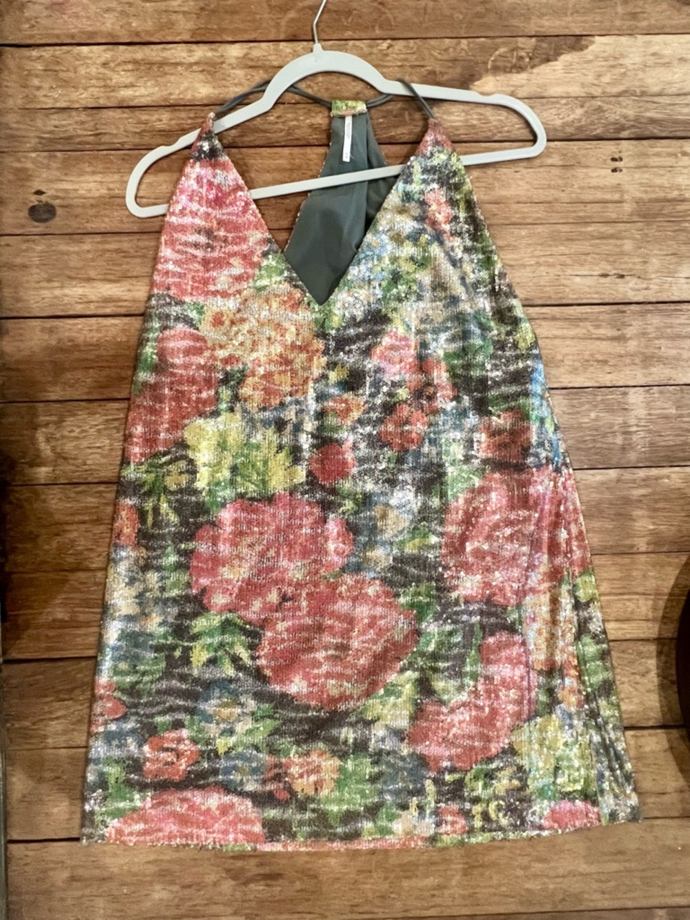 Free People Tangier Sequin Mini Dress Medium